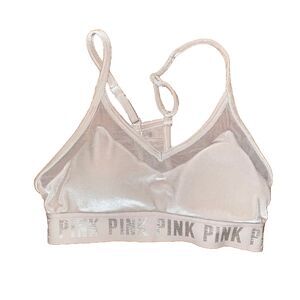 Victoria's Secret Pink Sport Ultimate Lightly Lined Velvet Bralette XS Wireless